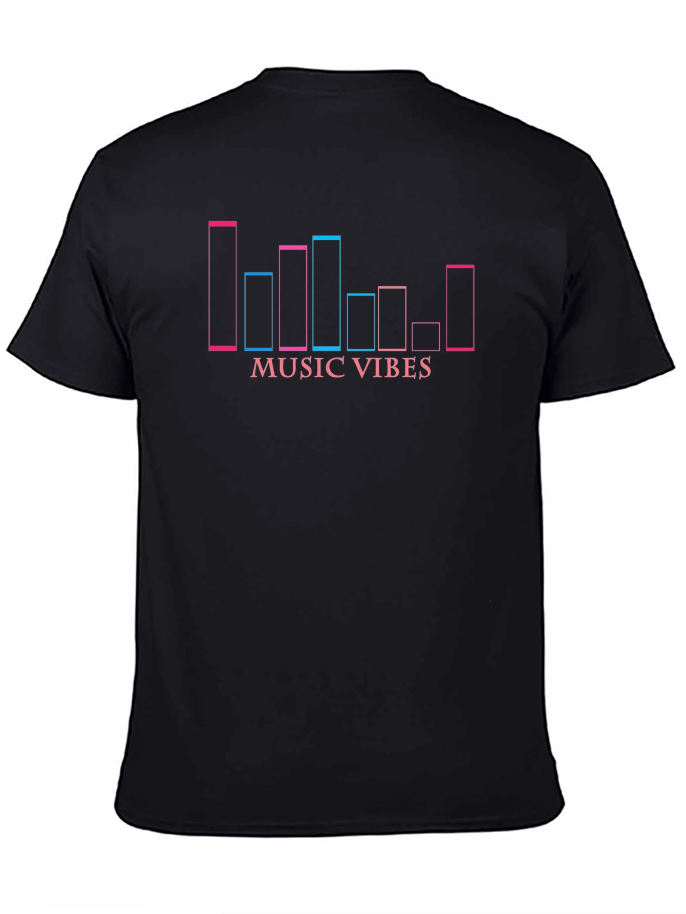 Music Vibes T-Shirt - Black Graphic Tee