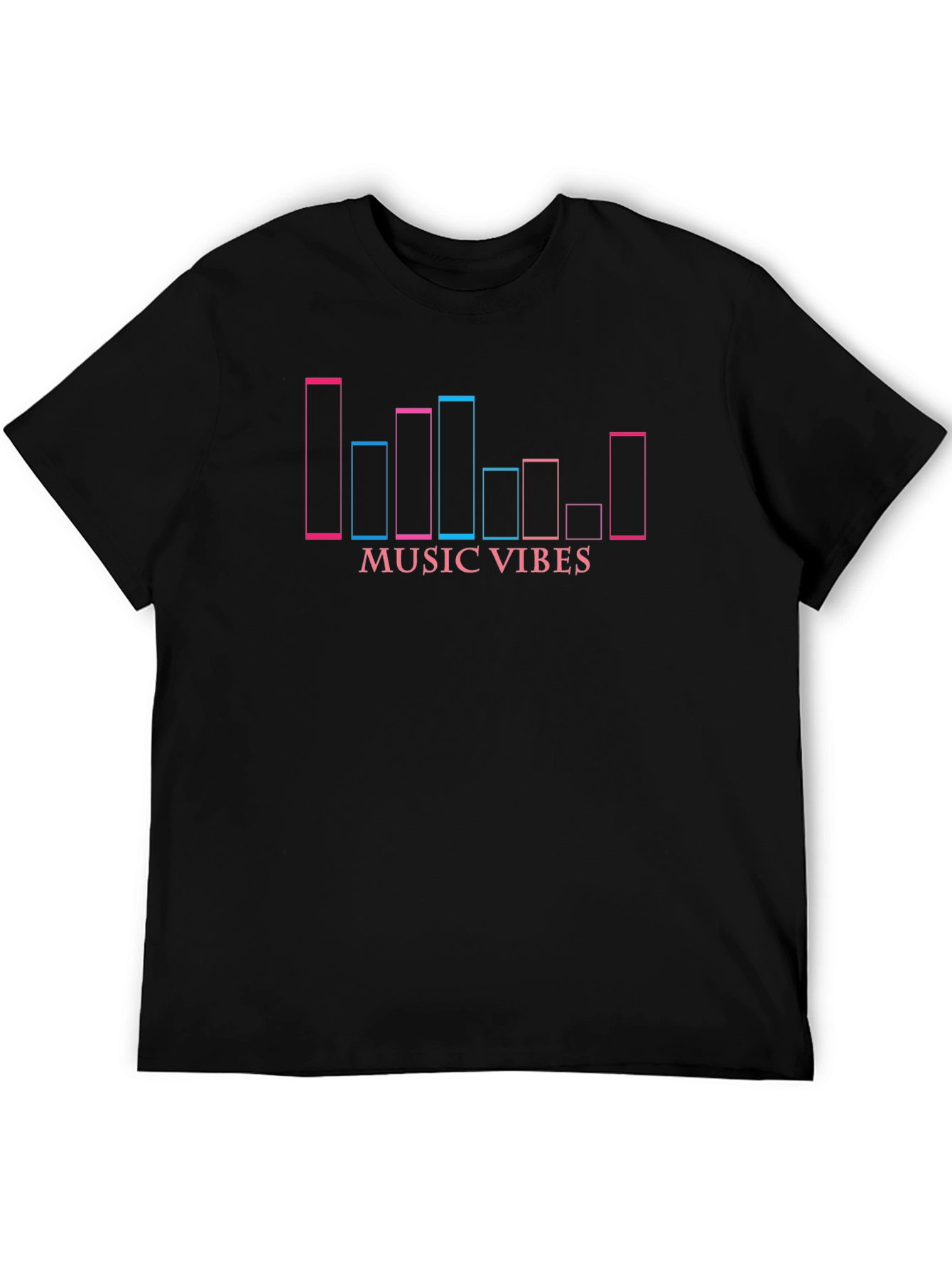 Music Vibes T-Shirt - Black Graphic Tee