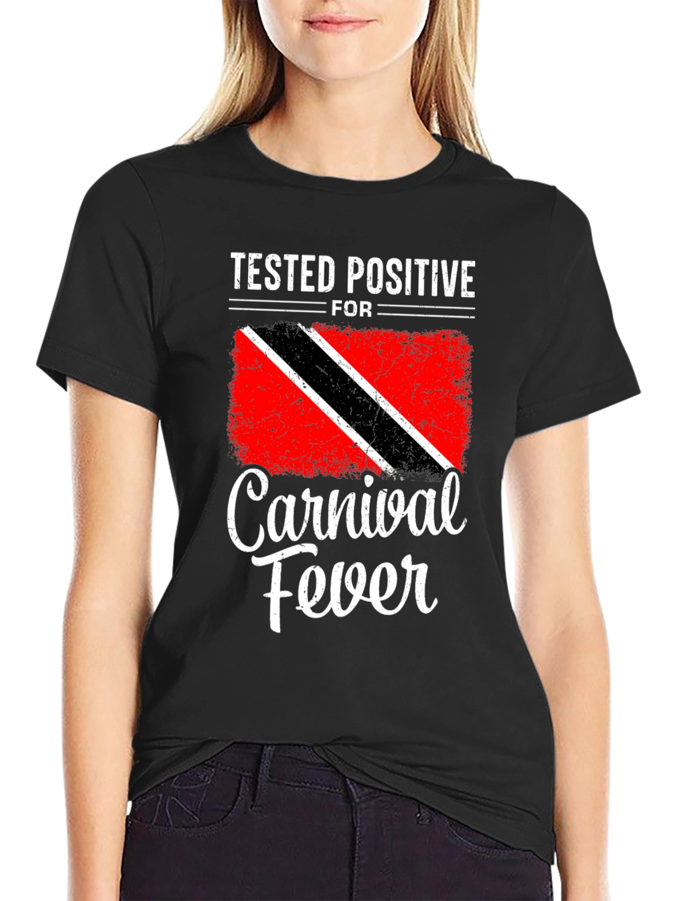 Carnival Fever Tee - Trinidad Flag Inspired Graphic