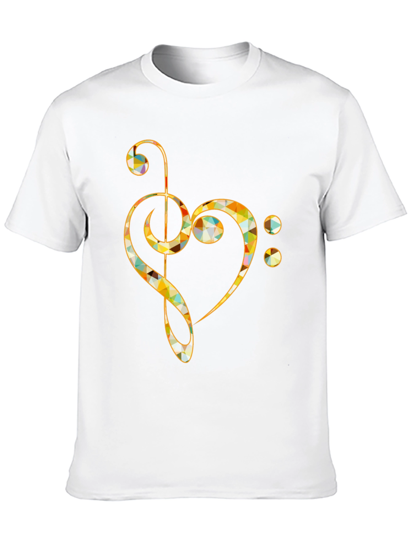 Music Note Heart T-Shirt - Artistic Design