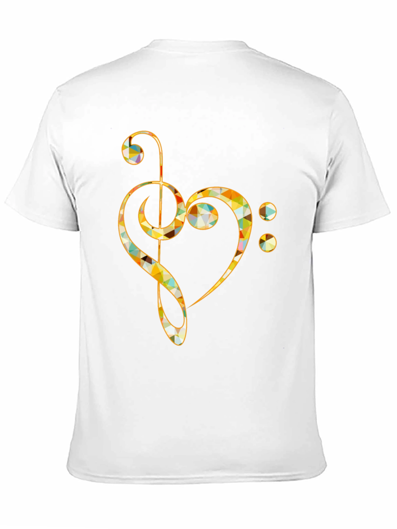 Music Note Heart T-Shirt - Artistic Design