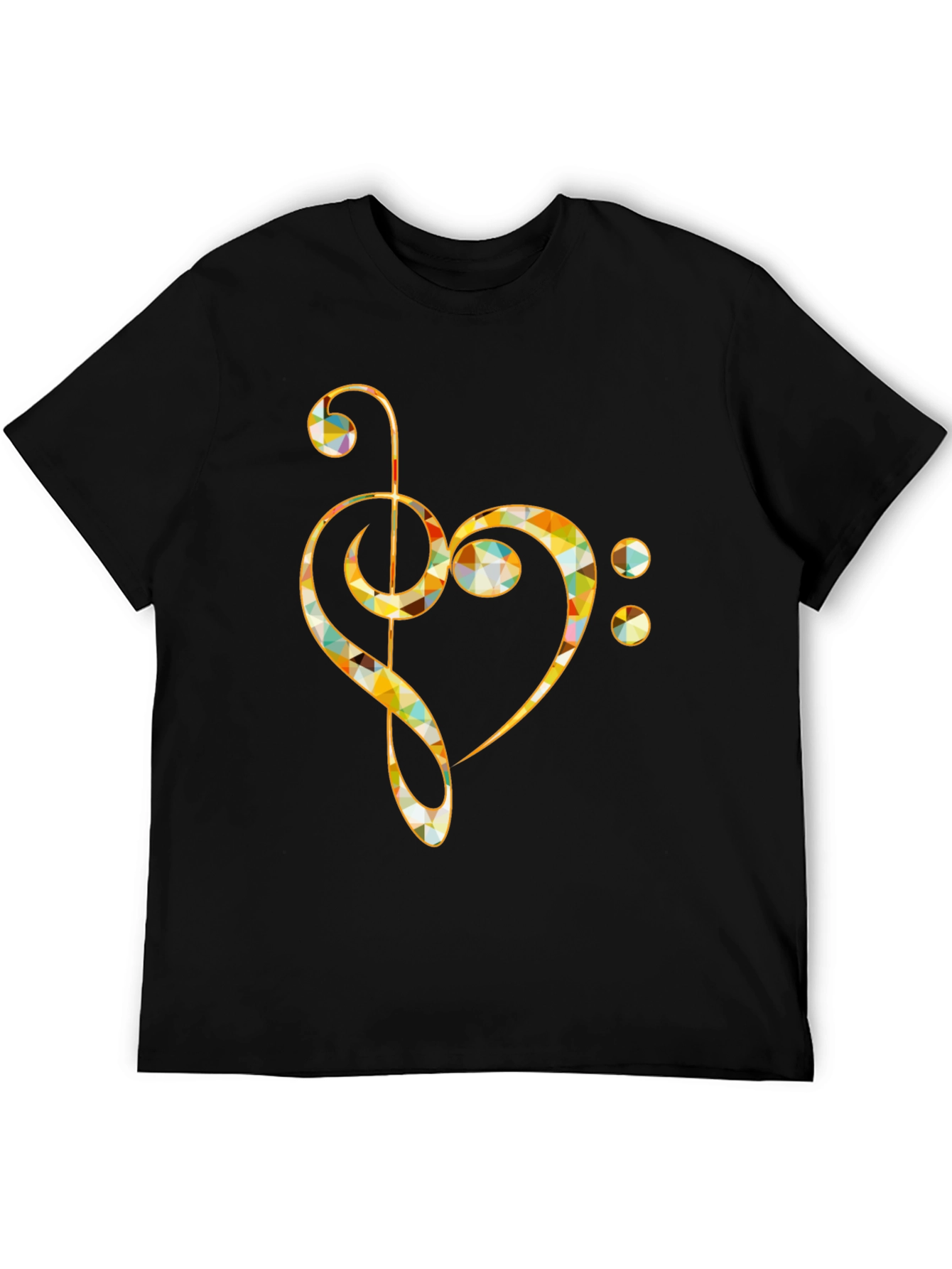 Music Note Heart T-Shirt - Artistic Design