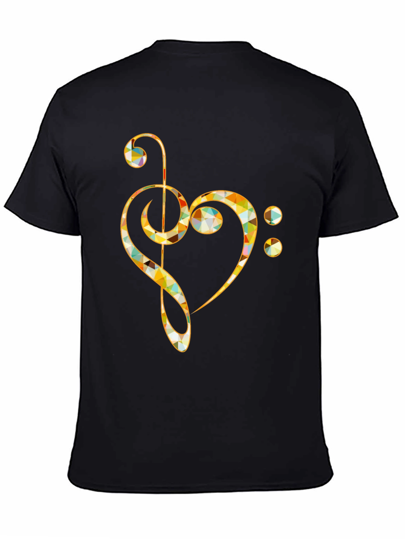 Music Note Heart T-Shirt - Artistic Design