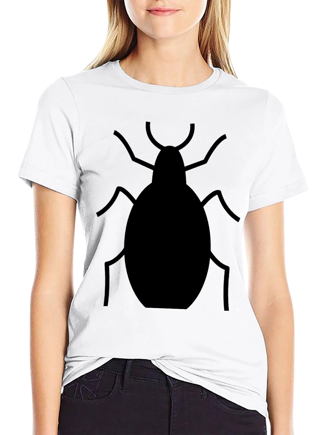 Bug Graphic T-Shirt - Black Cotton Tee