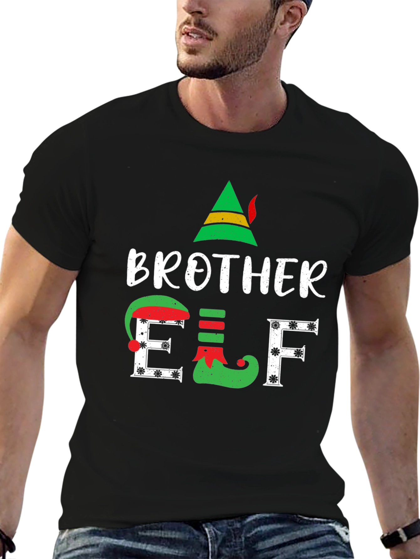 Brother Elf Christmas Graphic T-Shirt