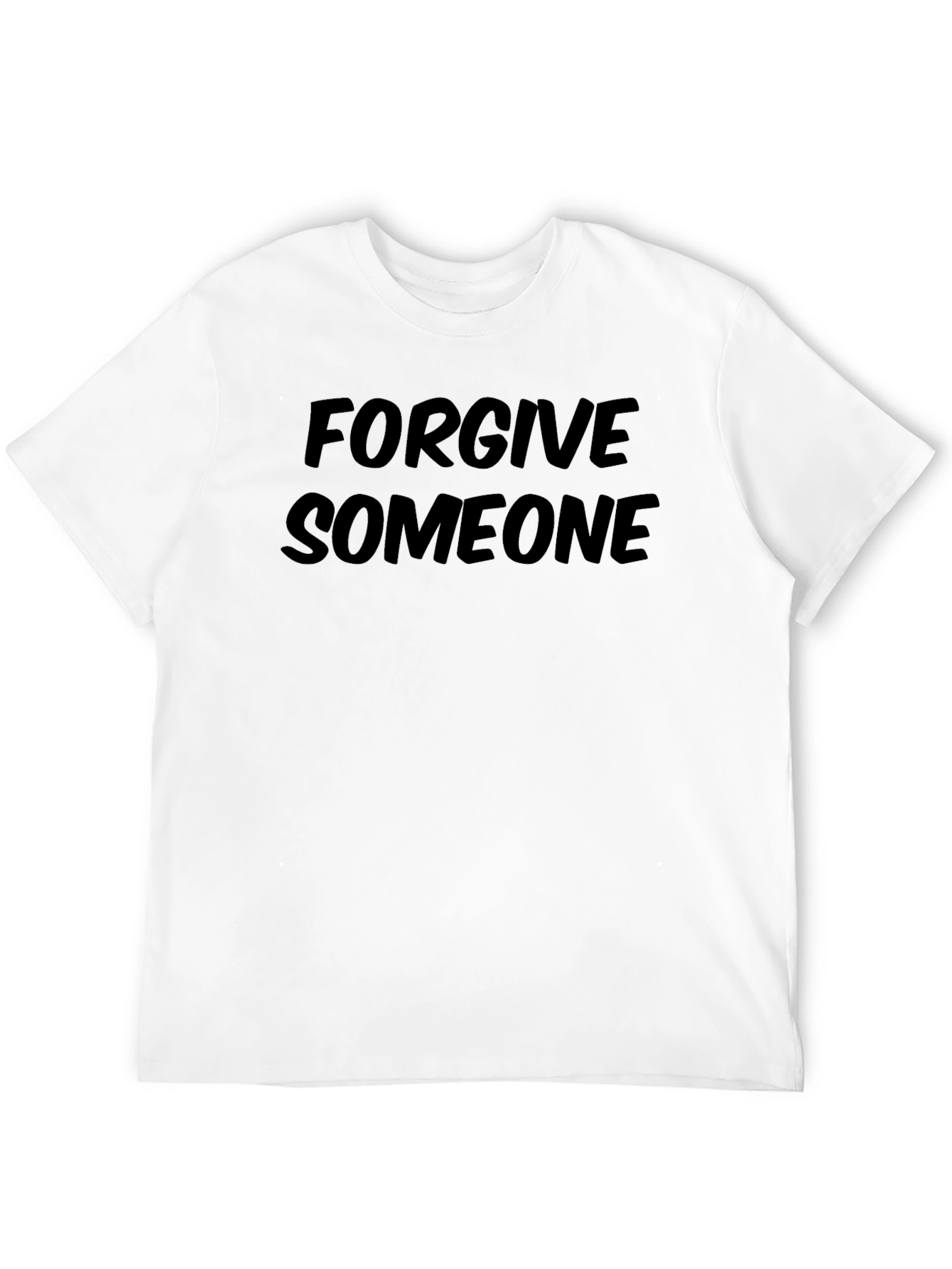 Forgive Someone Graphic Tee - Black Casual T-Shirt
