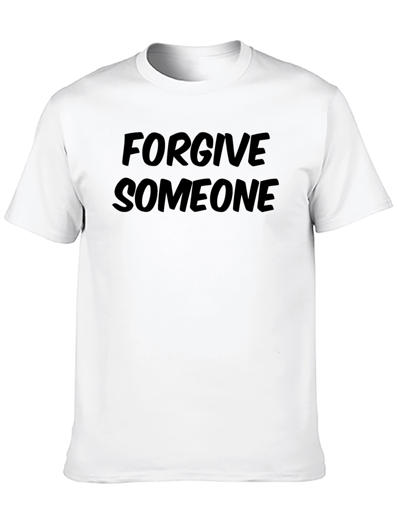 Forgive Someone Graphic Tee - Black Casual T-Shirt