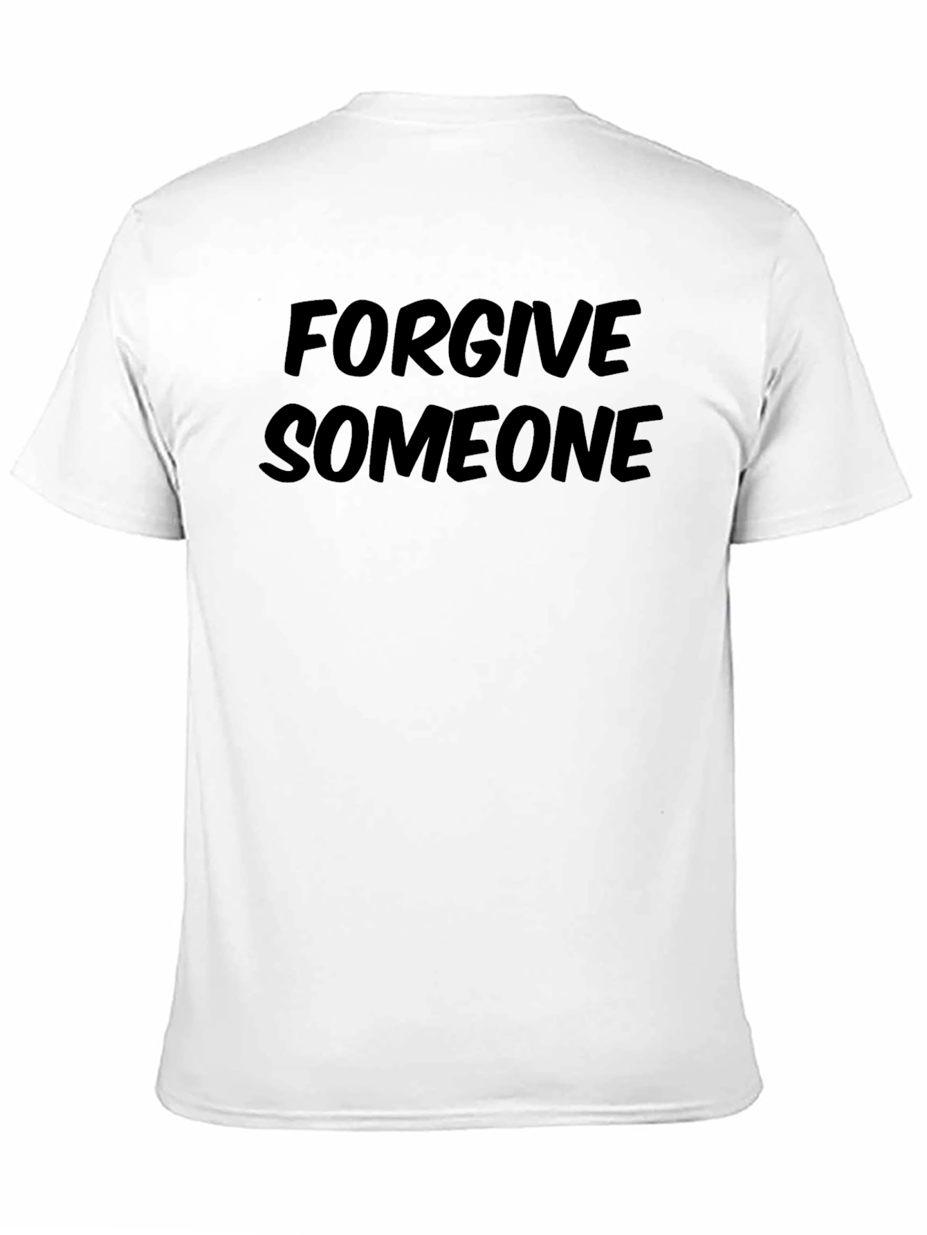 Forgive Someone Graphic Tee - Black Casual T-Shirt