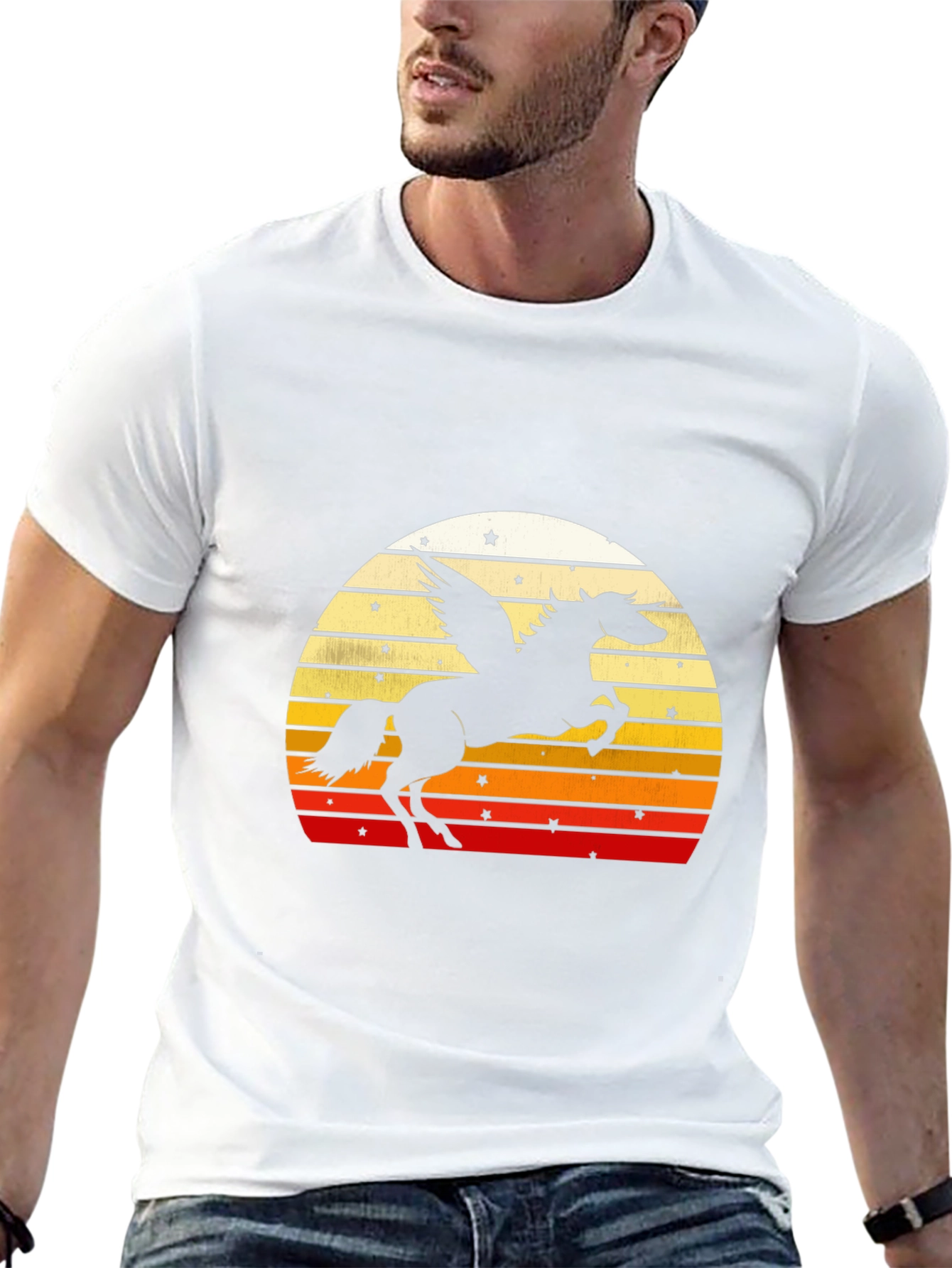 Retro Pegasus Sunset T-Shirt