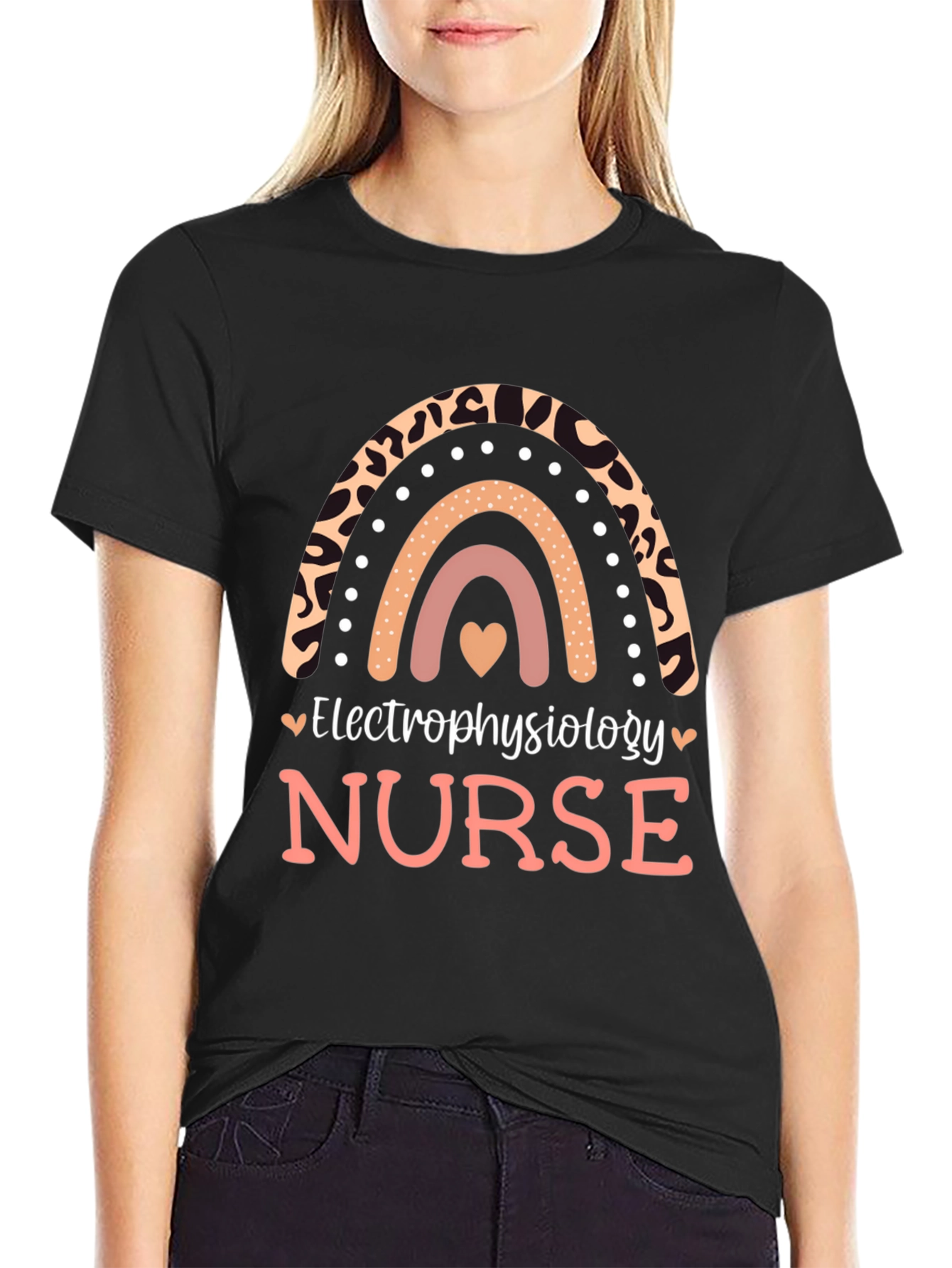 Electrophysiology Nurse Rainbow T-Shirt