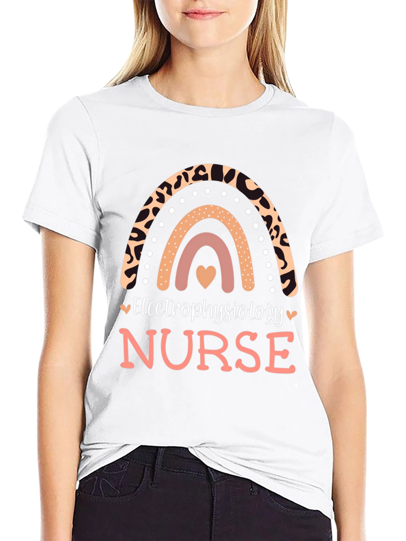 Electrophysiology Nurse Rainbow T-Shirt