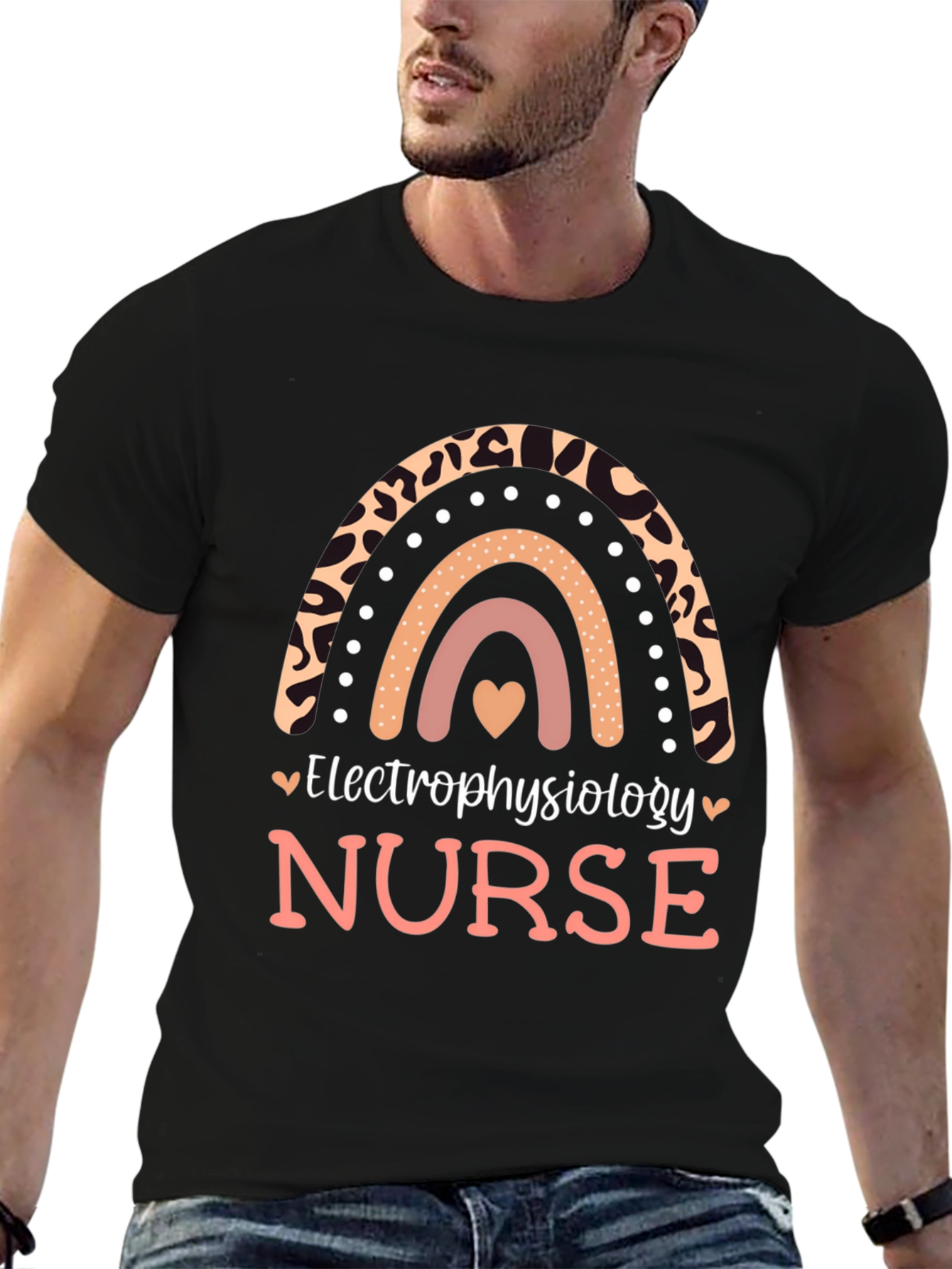 Electrophysiology Nurse Rainbow T-Shirt