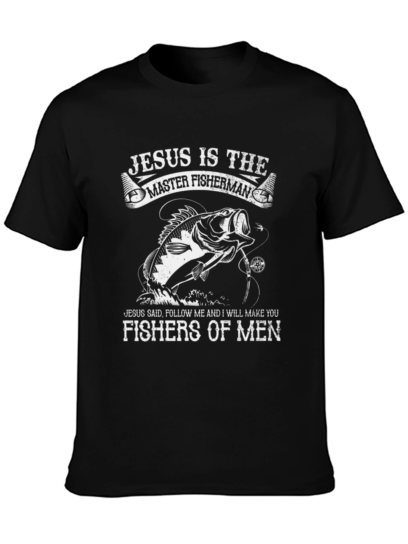 Jesus Master Fisherman Graphic T-Shirt
