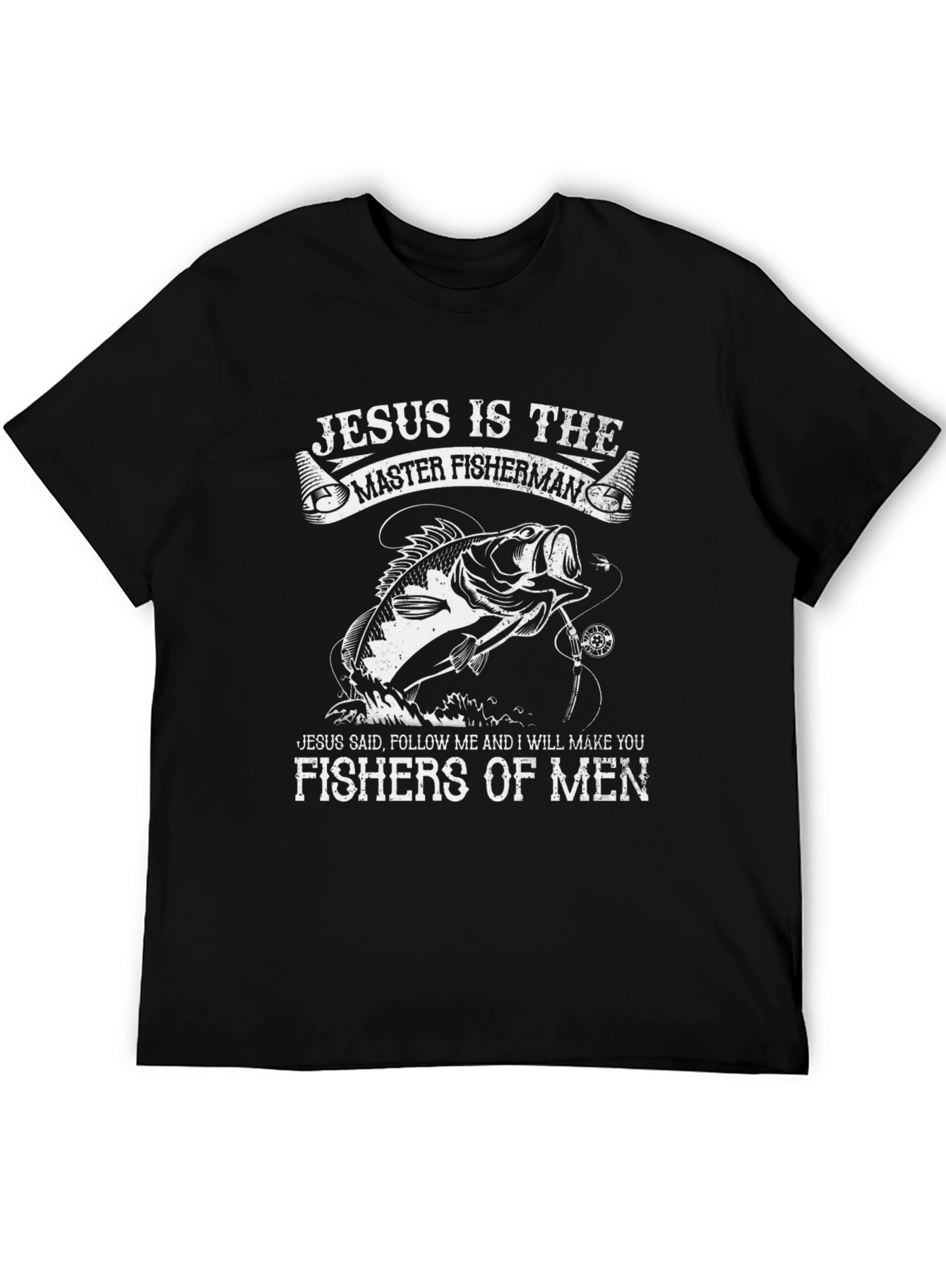 Jesus Master Fisherman Graphic T-Shirt