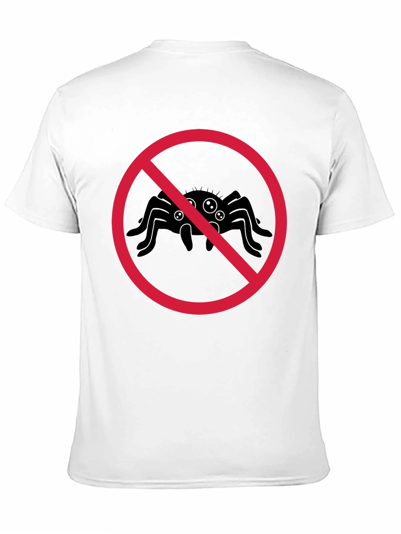 No Spiders T-Shirt - Black Cotton Tee