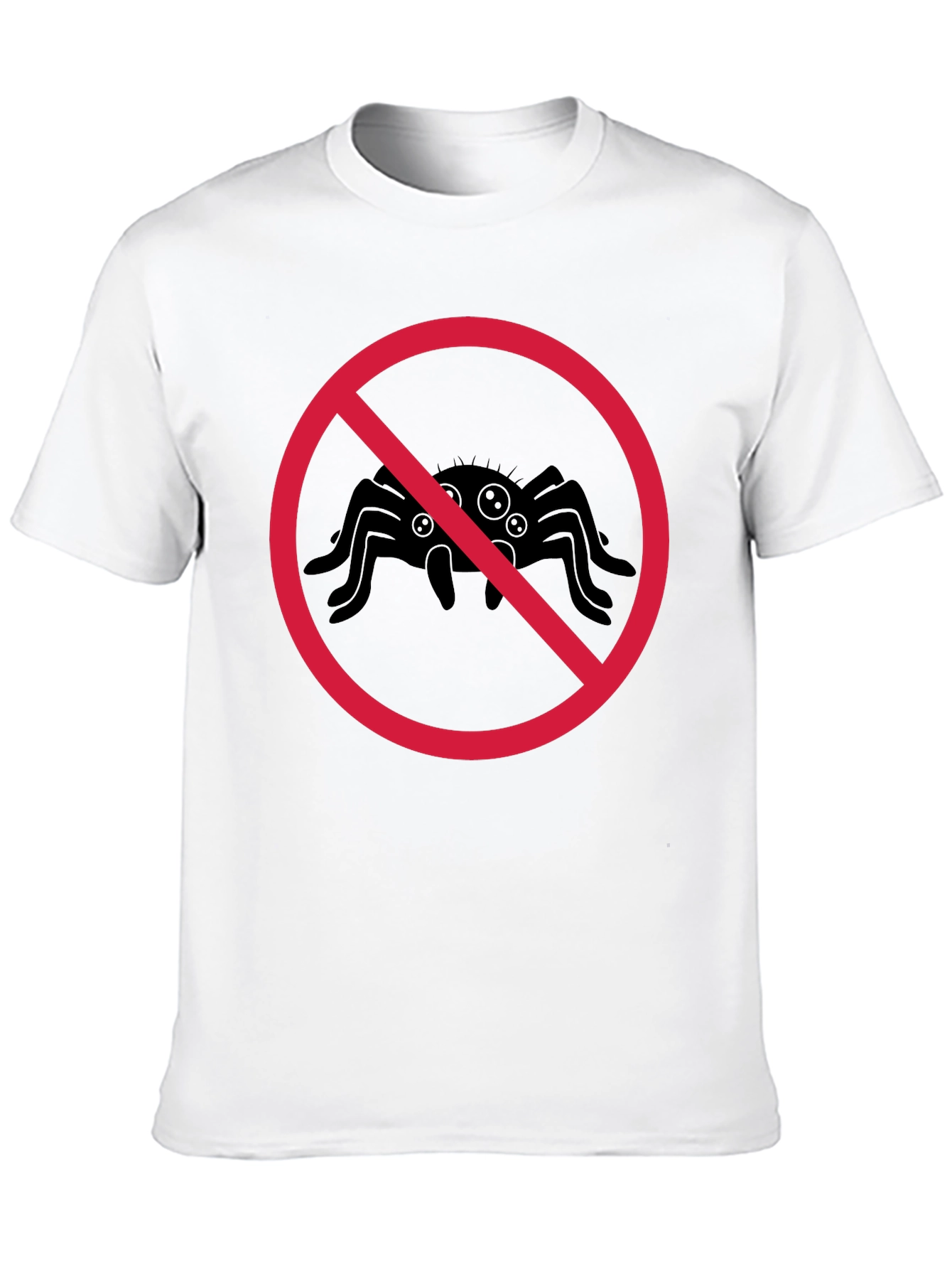 No Spiders T-Shirt - Black Cotton Tee