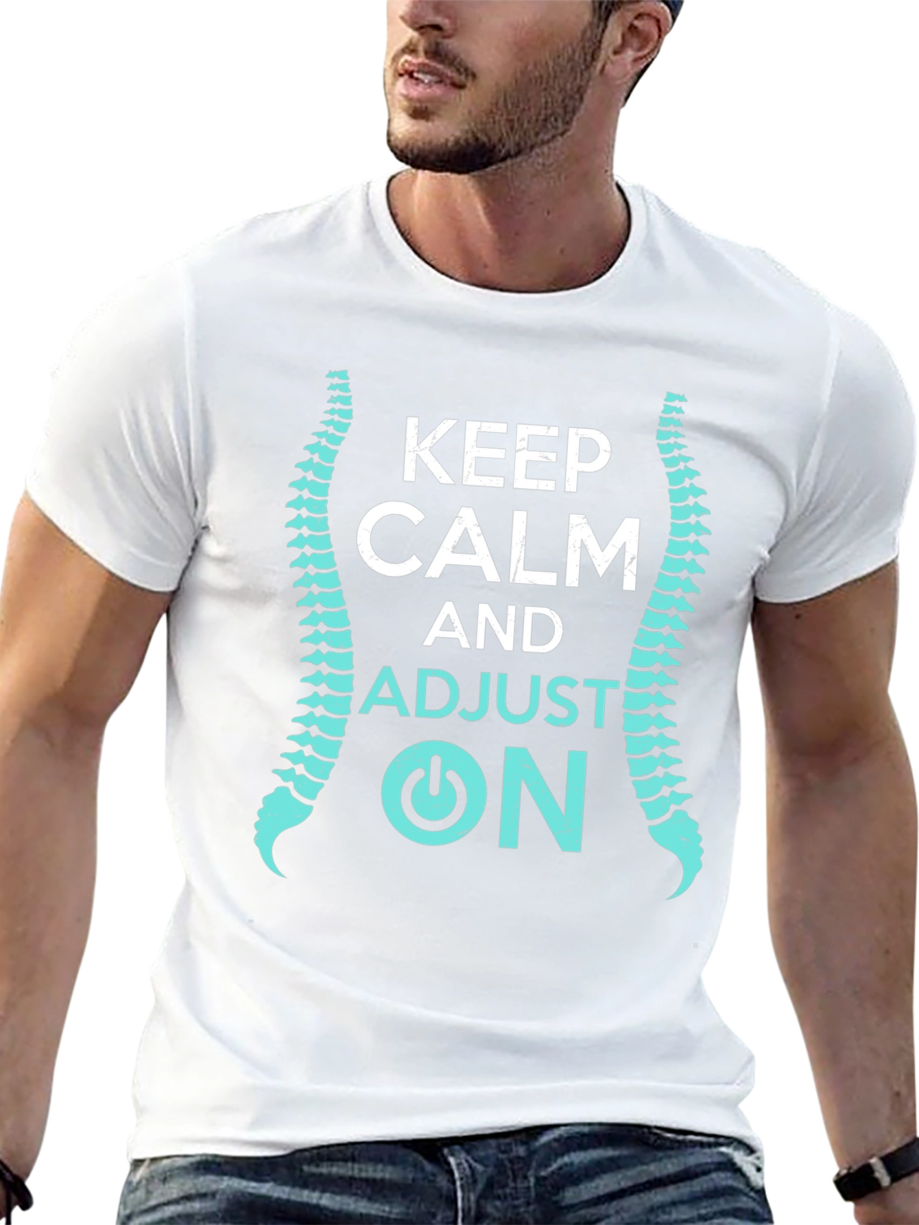 Keep Calm and Adjust On Chiropractor T-Shirt