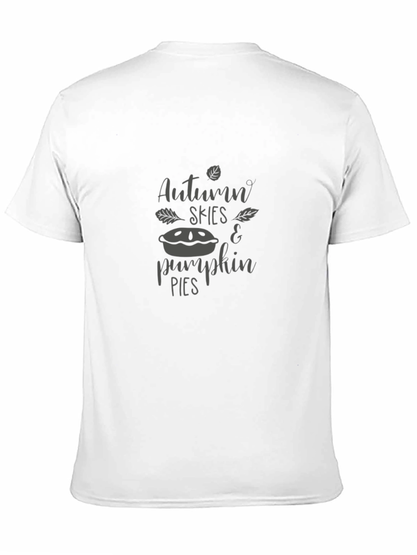 Autumn Skies & Pumpkin Pies Black T-Shirt