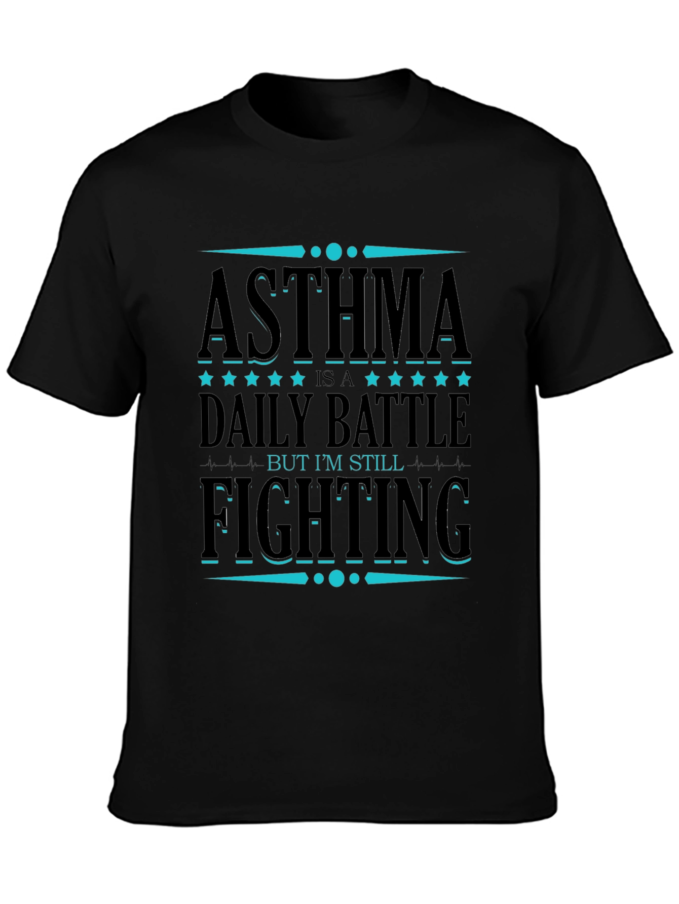 Asthma Awareness T-Shirt: Daily Battle Still Fighting
