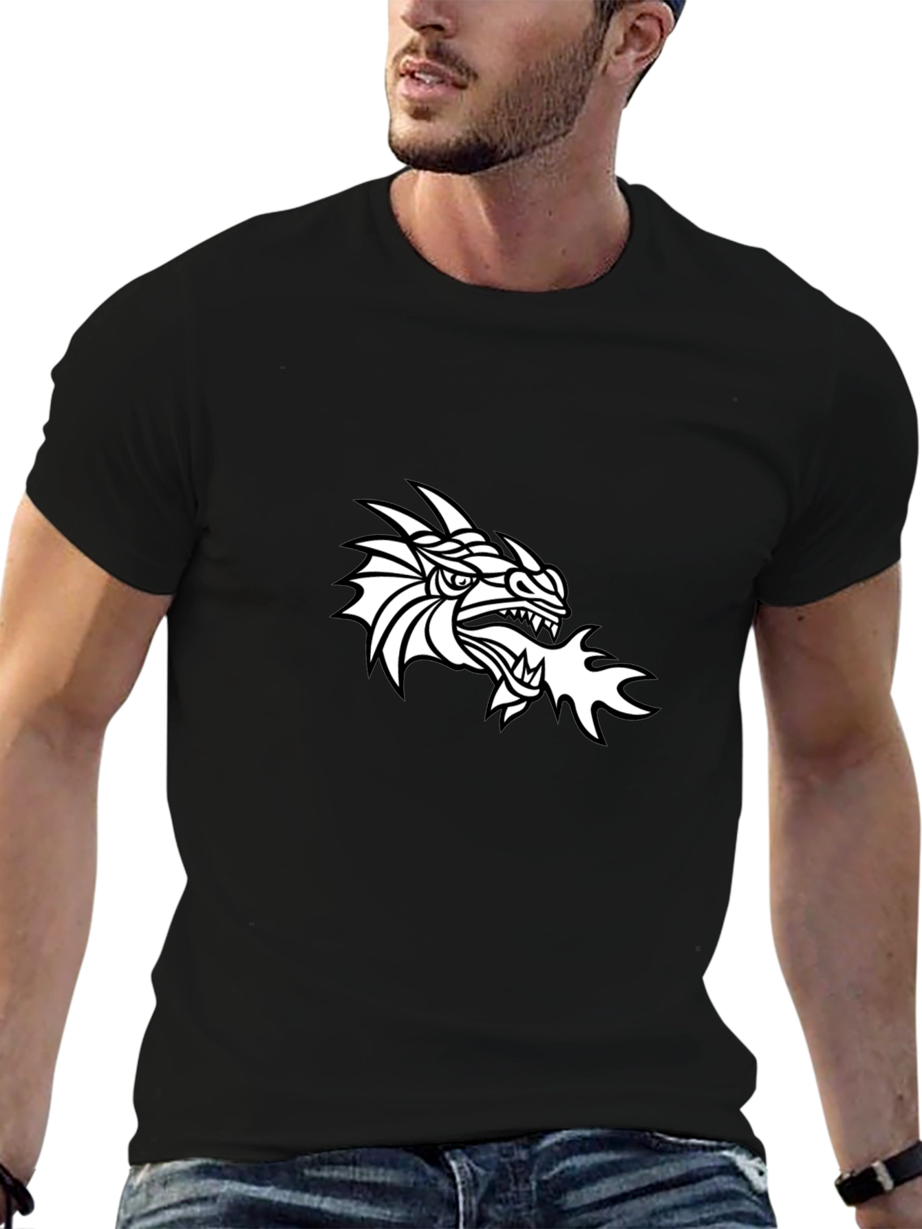 Dragon Fire Graphic T-Shirt - Cool Design