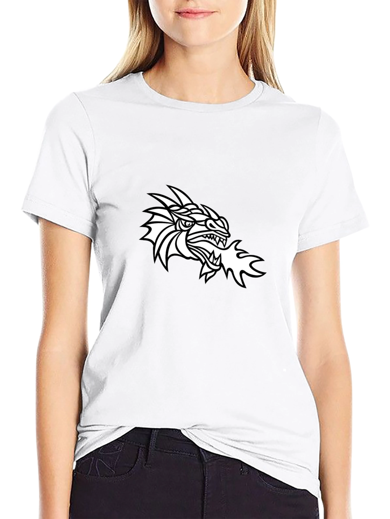 Dragon Fire Graphic T-Shirt - Cool Design