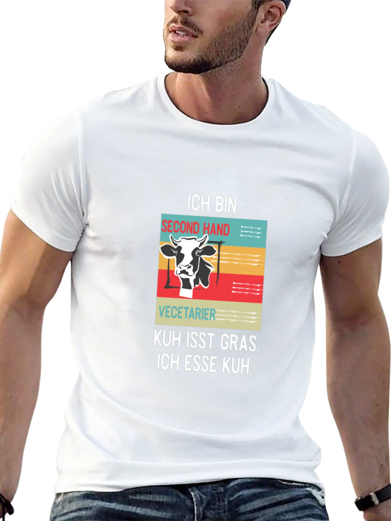 Ich Bin Second Hand Vegetarian Graphic Tee