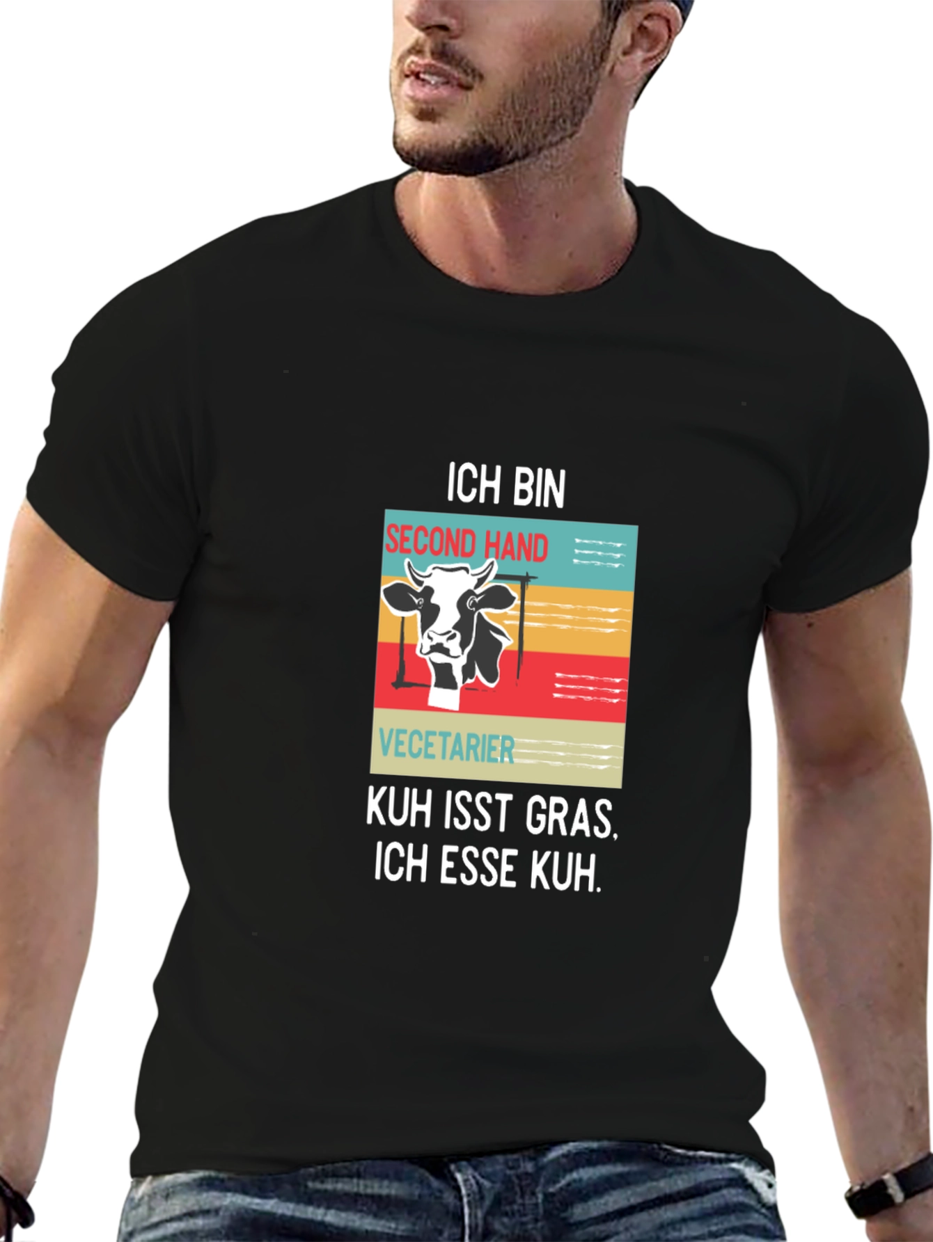 Ich Bin Second Hand Vegetarian Graphic Tee