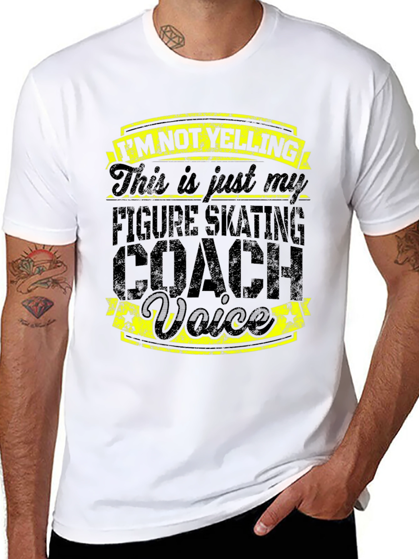 Figure Skating Coach T-Shirt - Im Not Yelling Voice