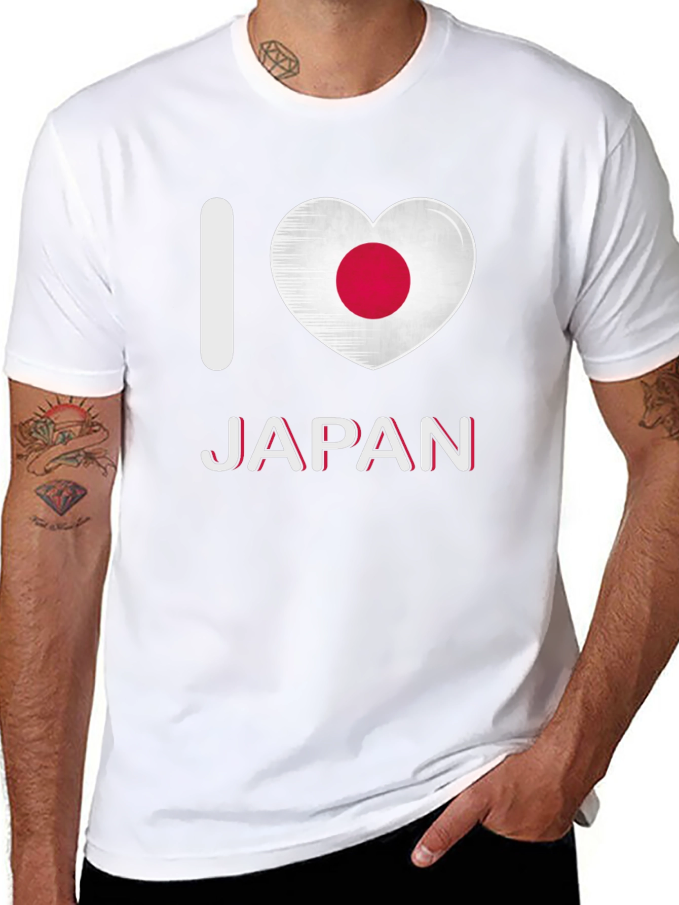 I Love Japan T-Shirt - Black Graphic Tee