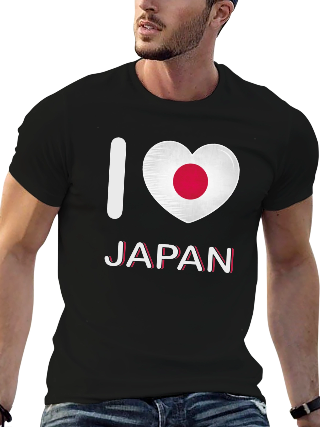 I Love Japan T-Shirt - Black Graphic Tee
