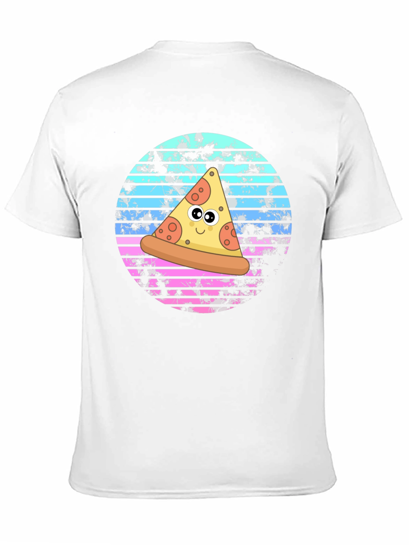 Pizza Slice Graphic Tee - Trendy Retro Style