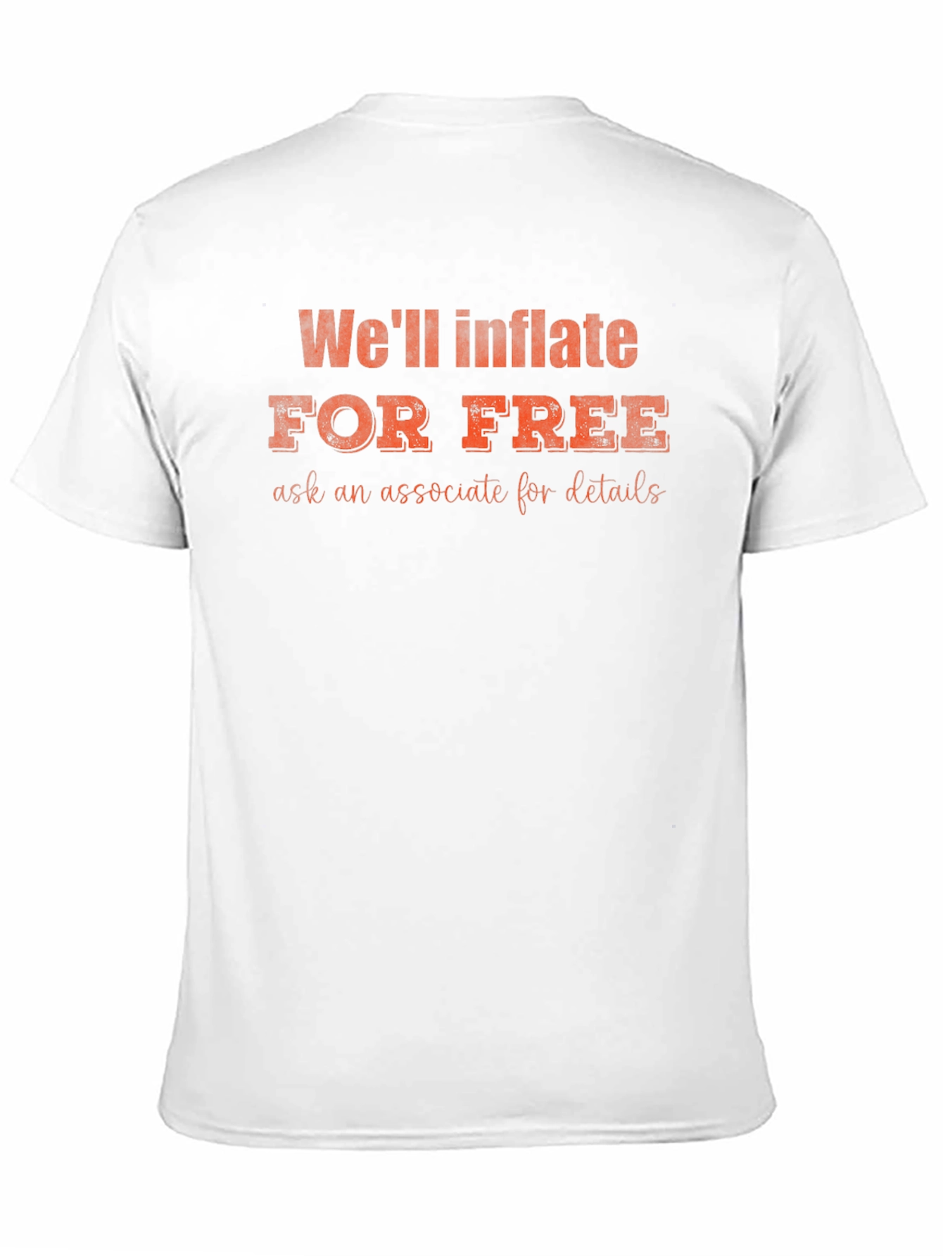 Funny Well Inflate for Free Black T-Shirt