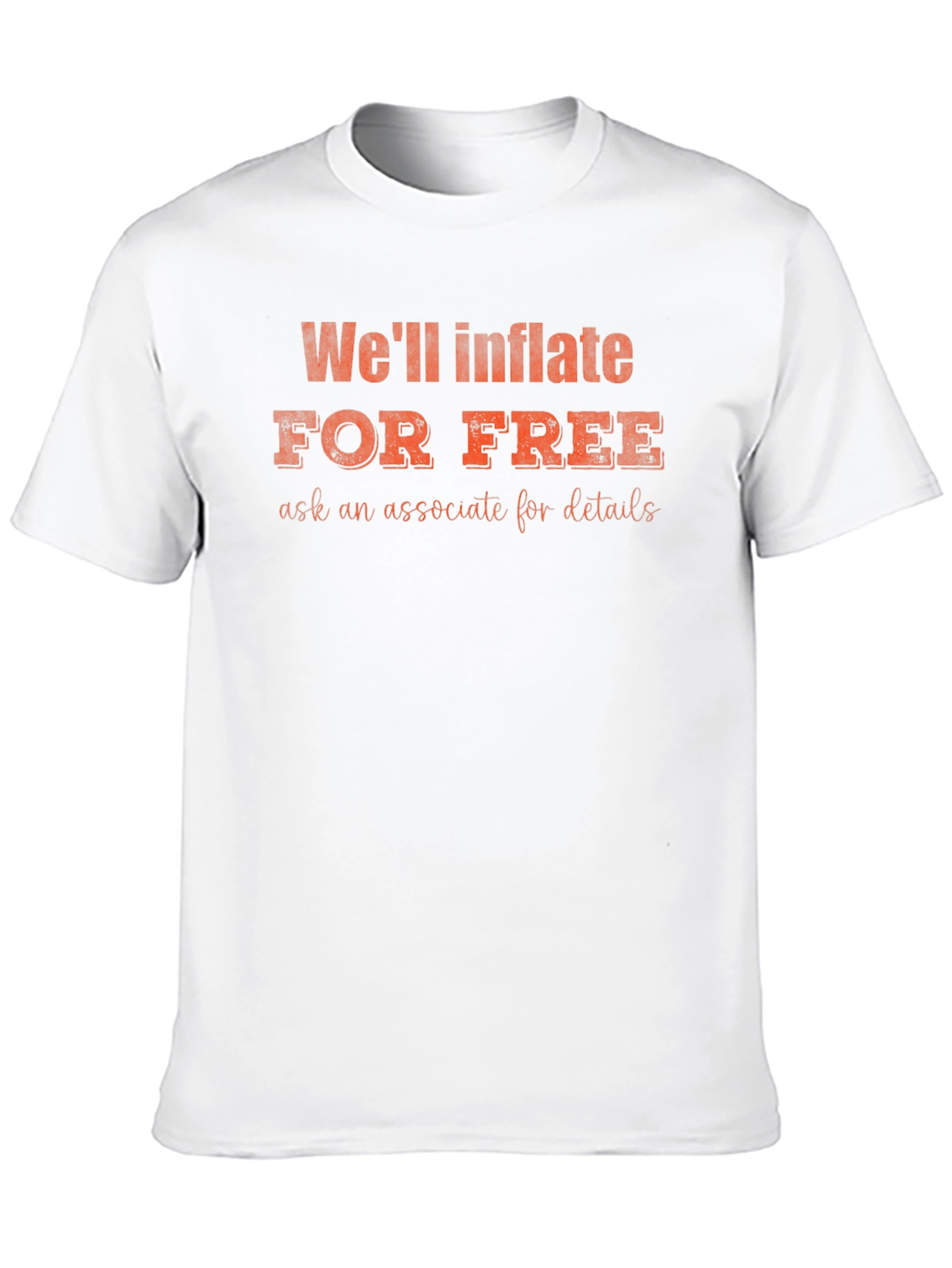 Funny Well Inflate for Free Black T-Shirt