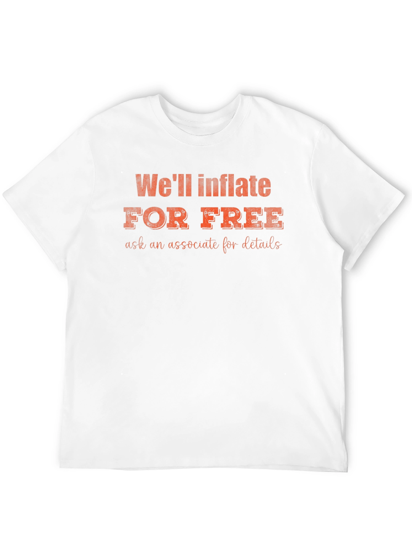 Funny Well Inflate for Free Black T-Shirt