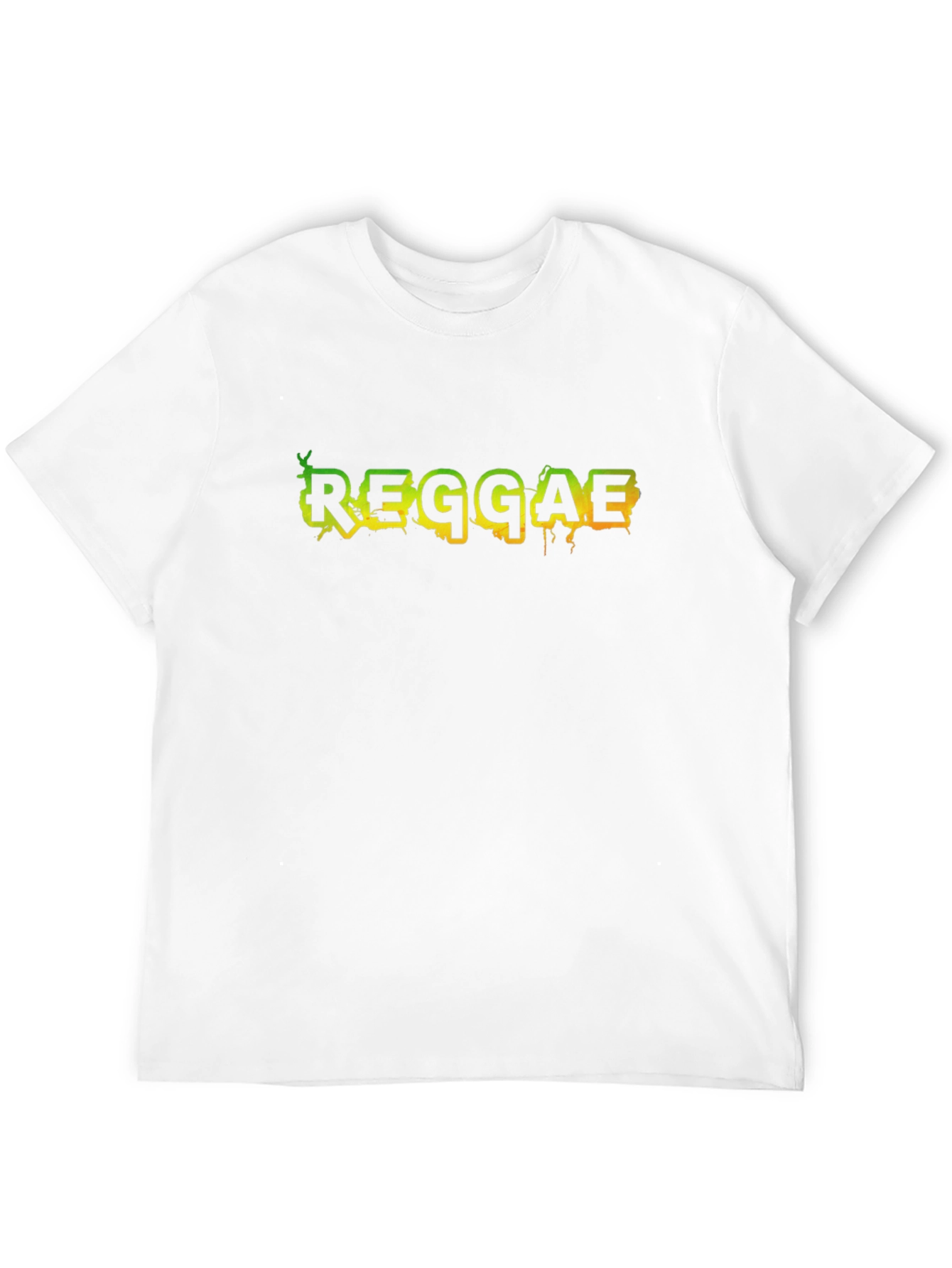 Reggae Style Graphic T-Shirt - Black