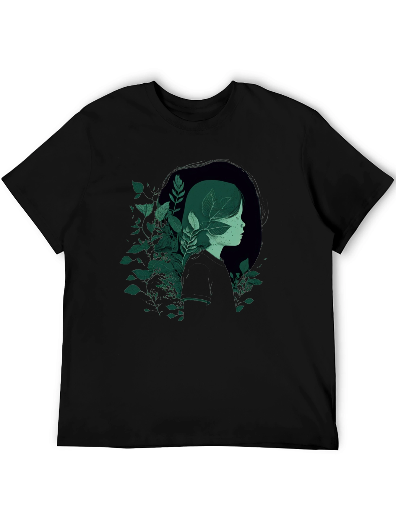 Nature Portrait Graphic Tee - Modern Style