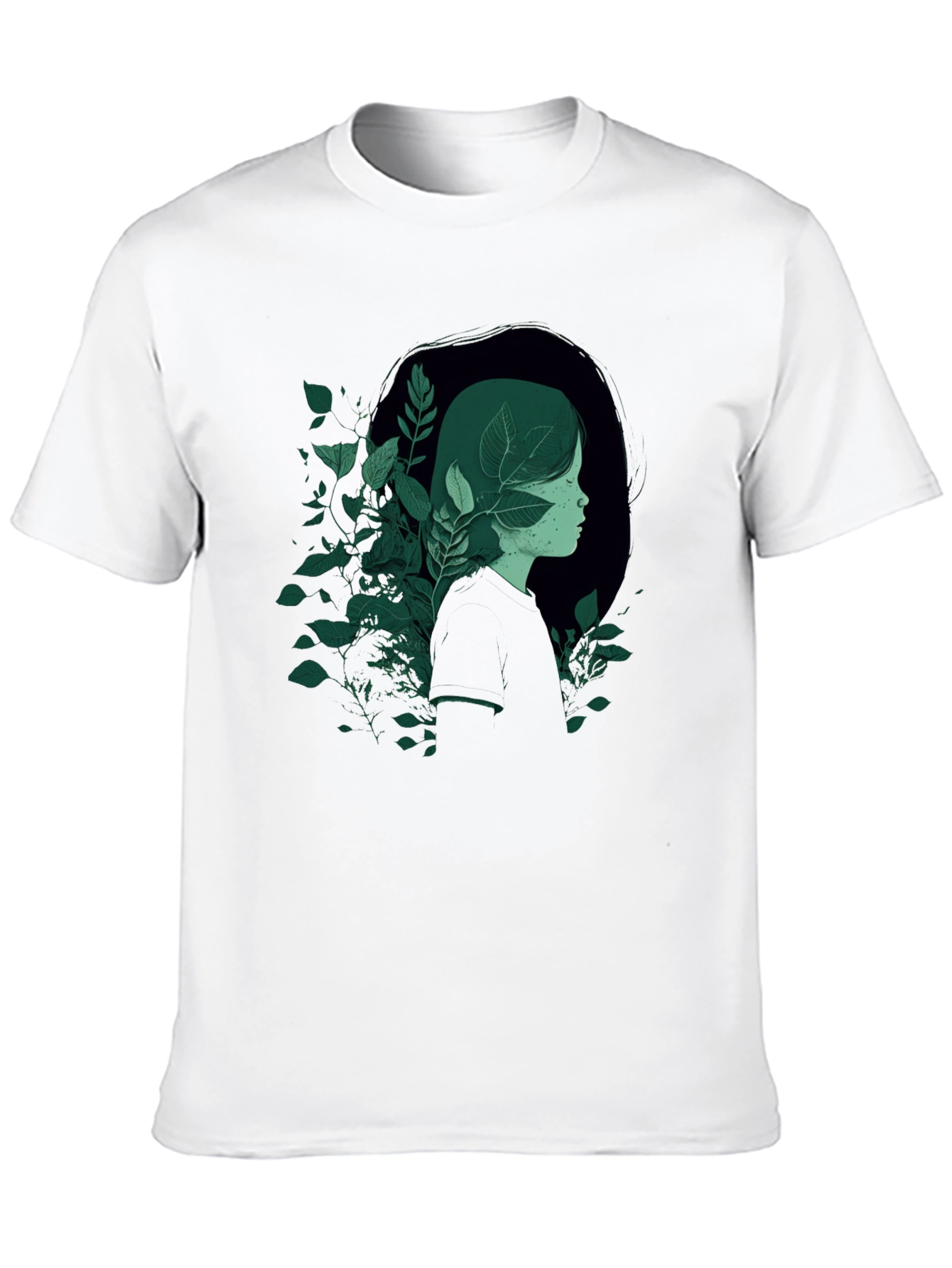 Nature Portrait Graphic Tee - Modern Style