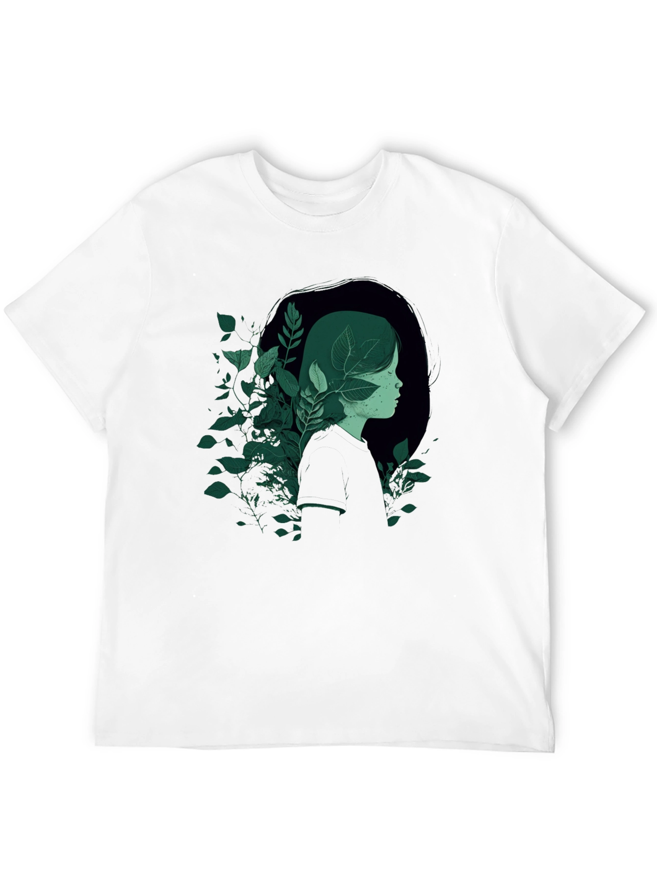 Nature Portrait Graphic Tee - Modern Style