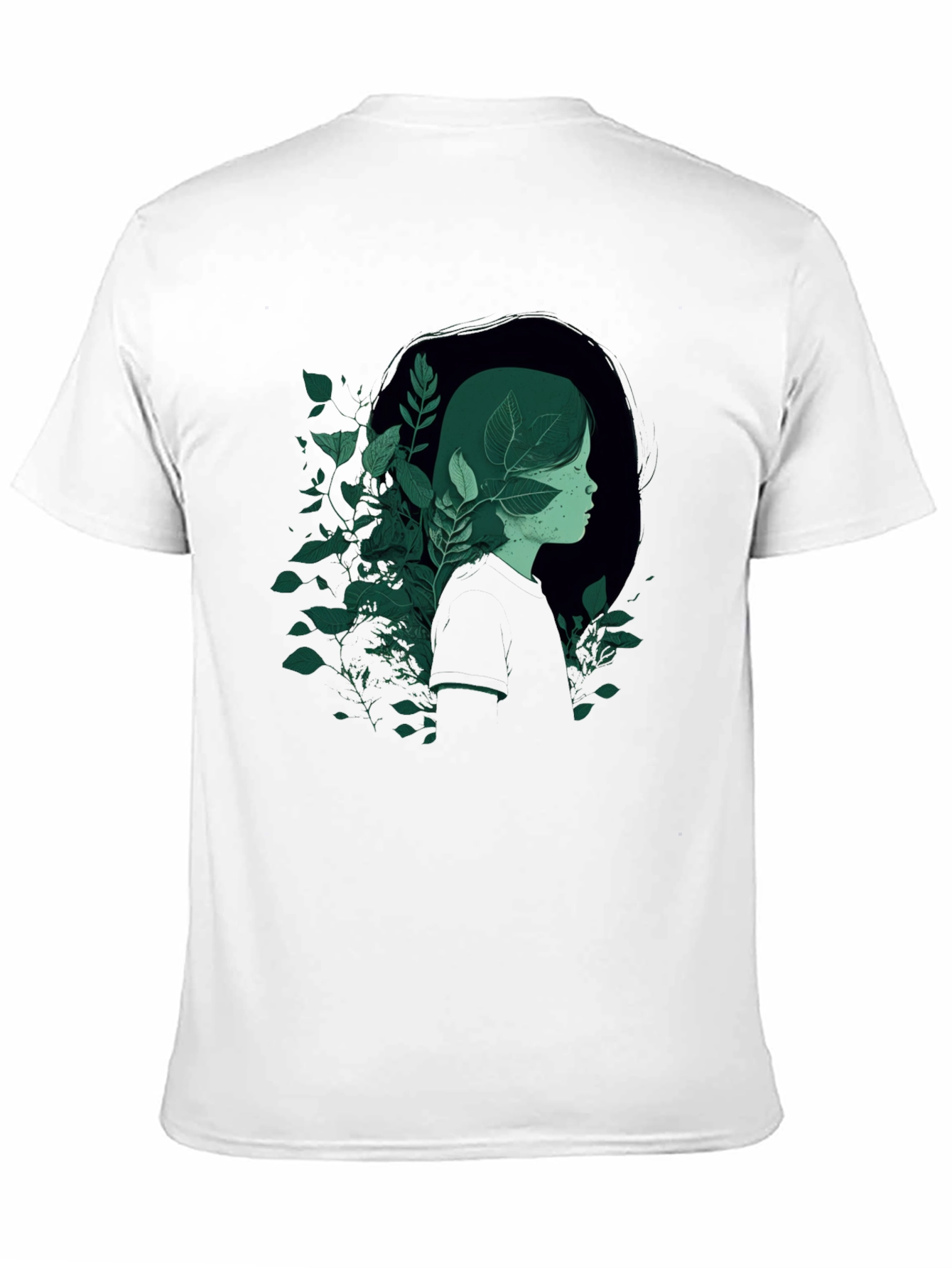 Nature Portrait Graphic Tee - Modern Style