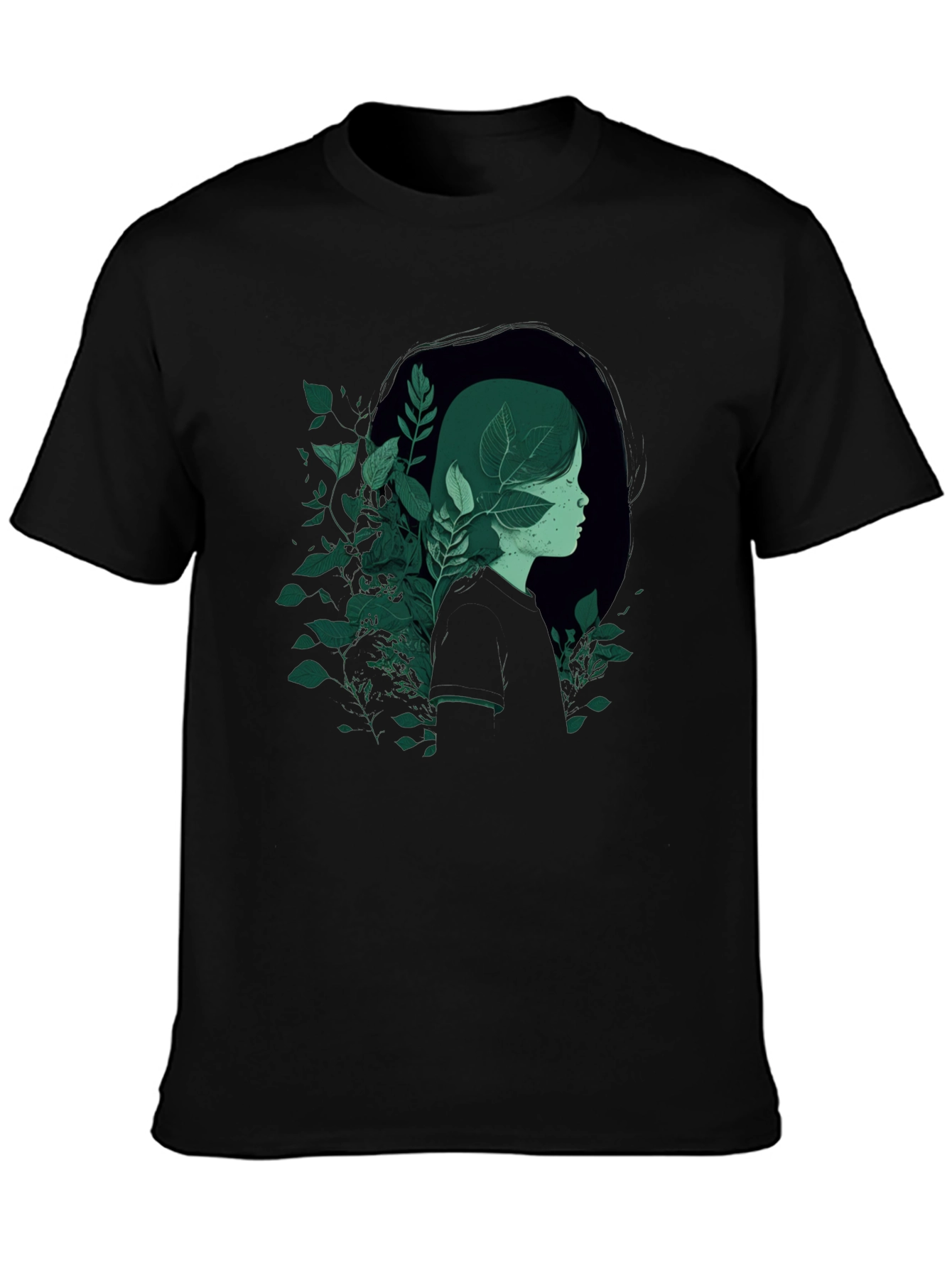 Nature Portrait Graphic Tee - Modern Style