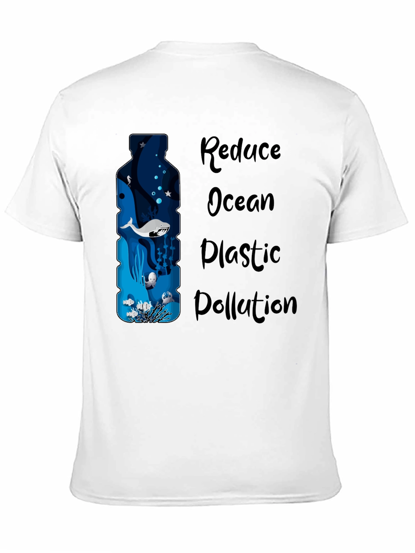 Reduce Ocean Plastic Pollution Graphic T-Shirt