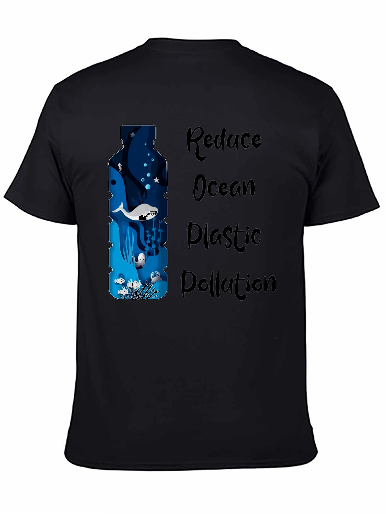 Reduce Ocean Plastic Pollution Graphic T-Shirt