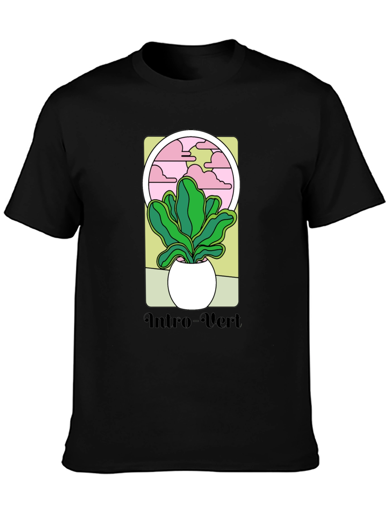 Intro-Vert Plant Graphic T-Shirt