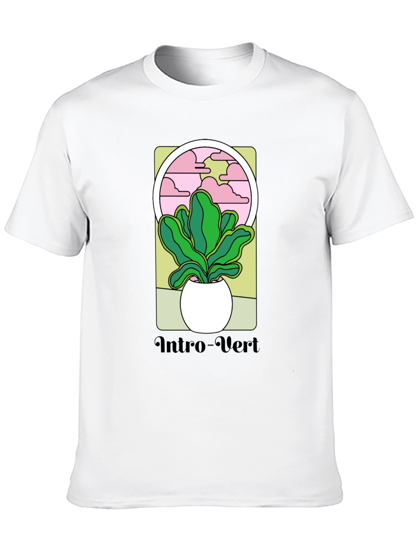 Intro-Vert Plant Graphic T-Shirt