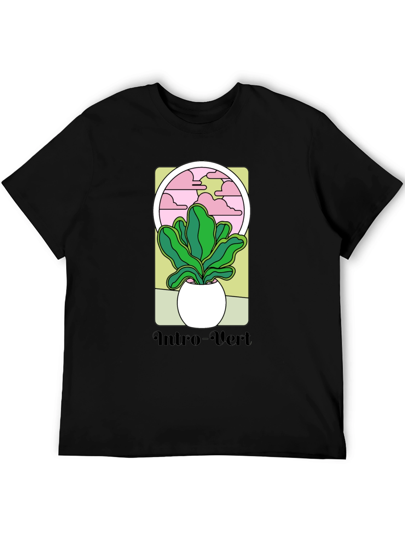 Intro-Vert Plant Graphic T-Shirt