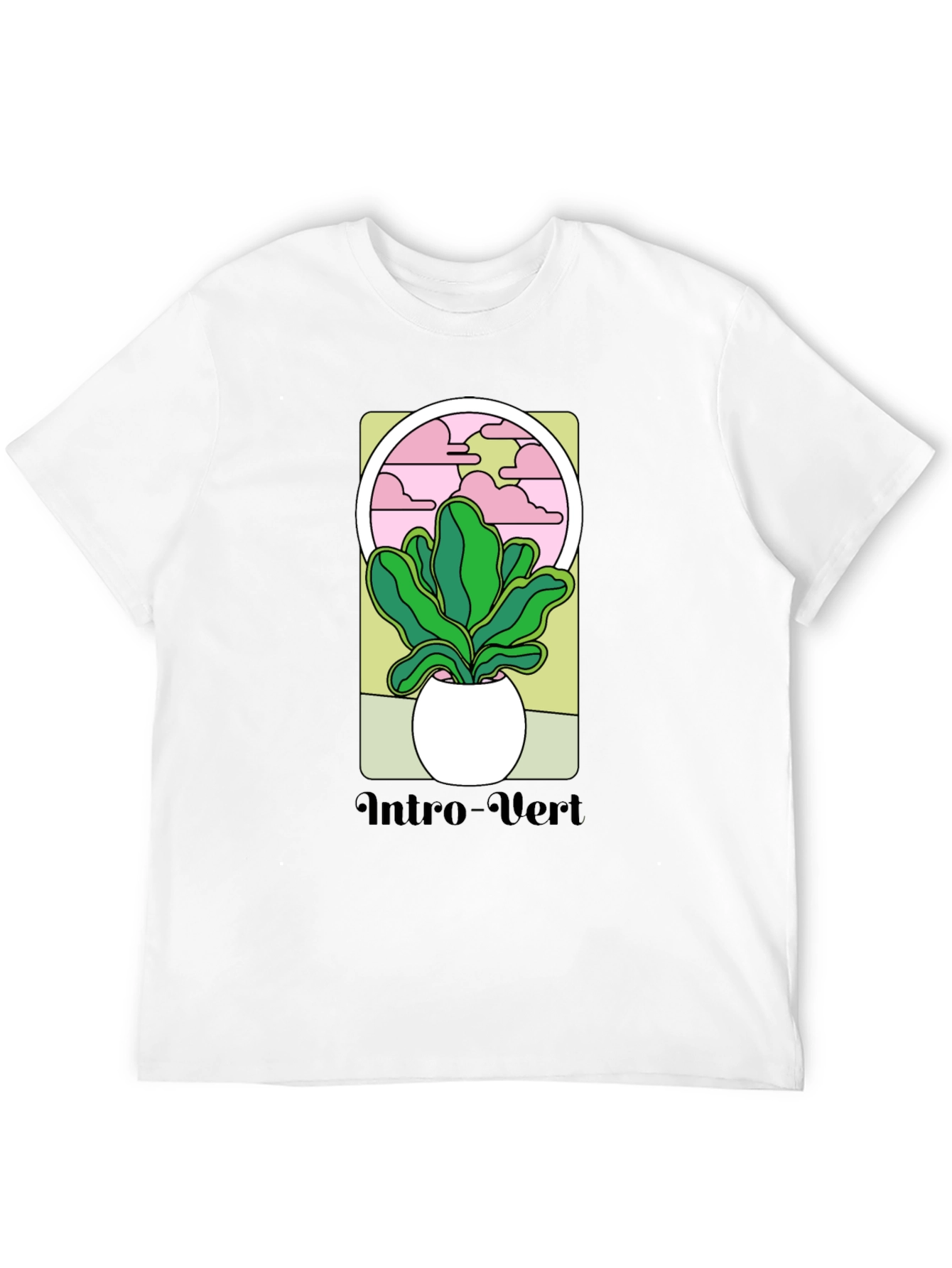Intro-Vert Plant Graphic T-Shirt