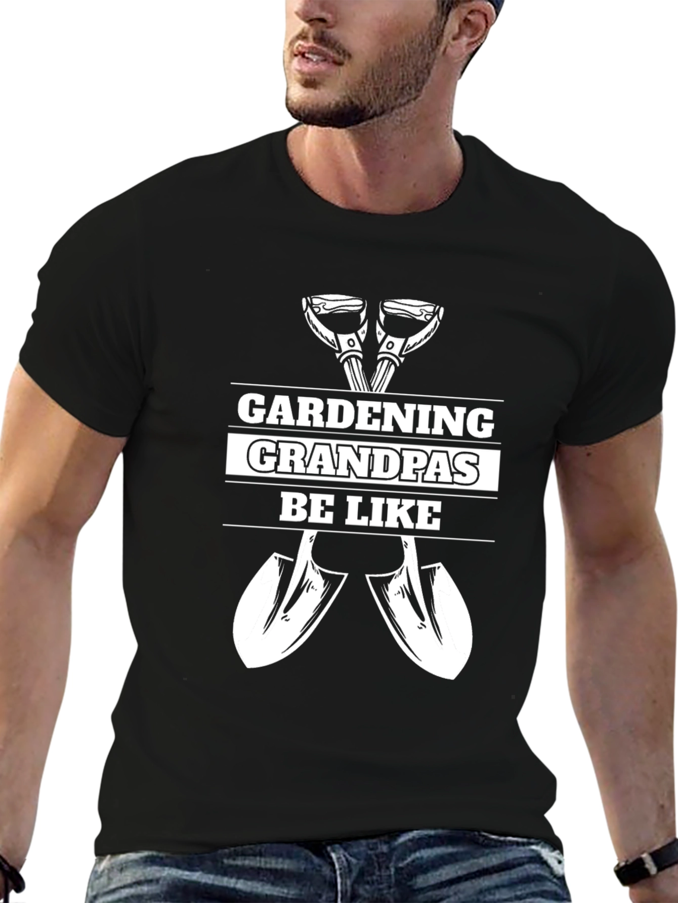Gardening Grandpas Tee - Black