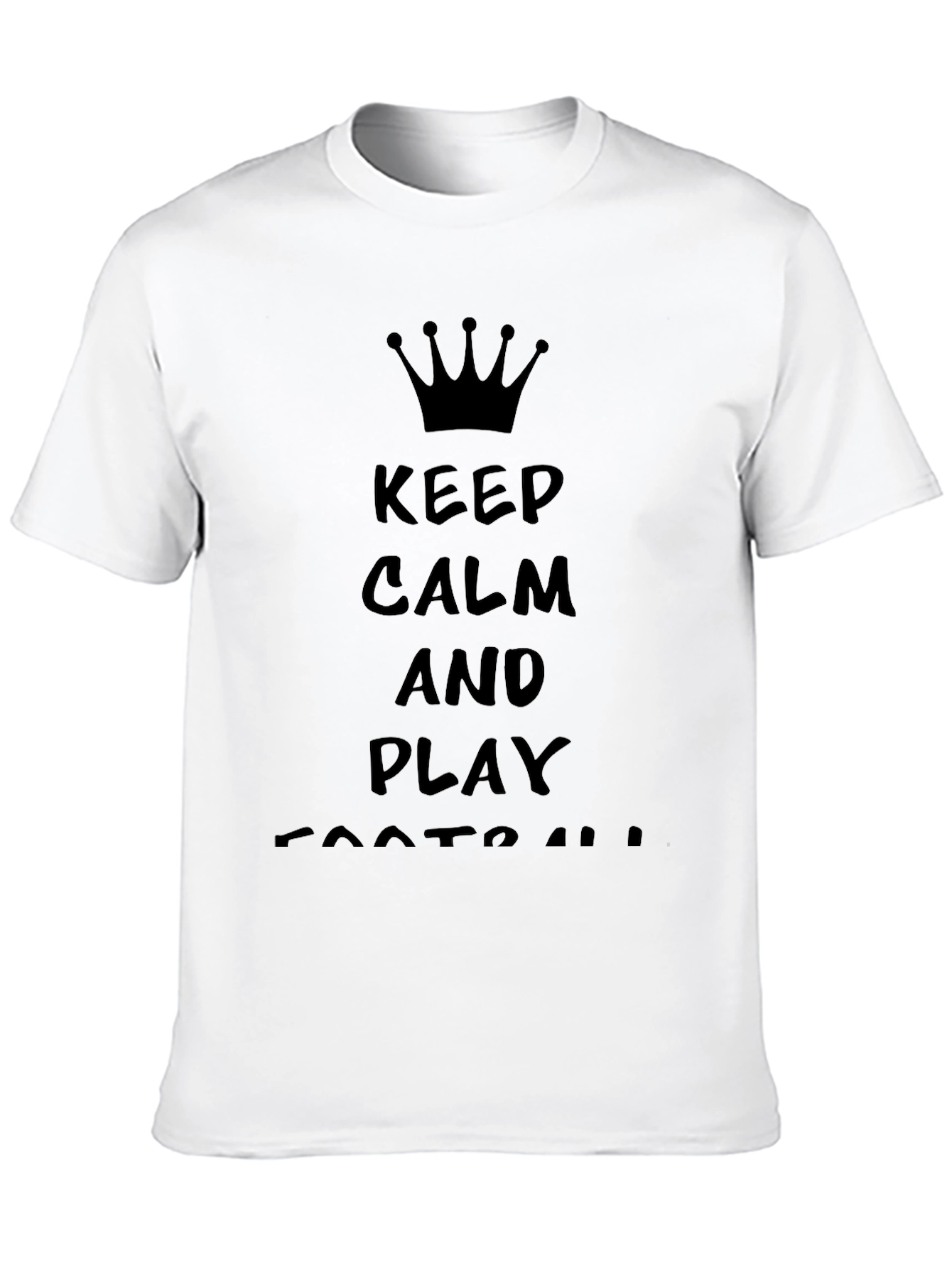 Keep Calm and Play Football Mens T-Shirt