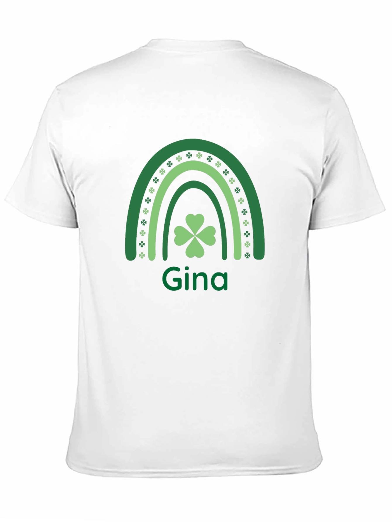 Gina St. Patricks Day Shamrock Rainbow T-Shirt