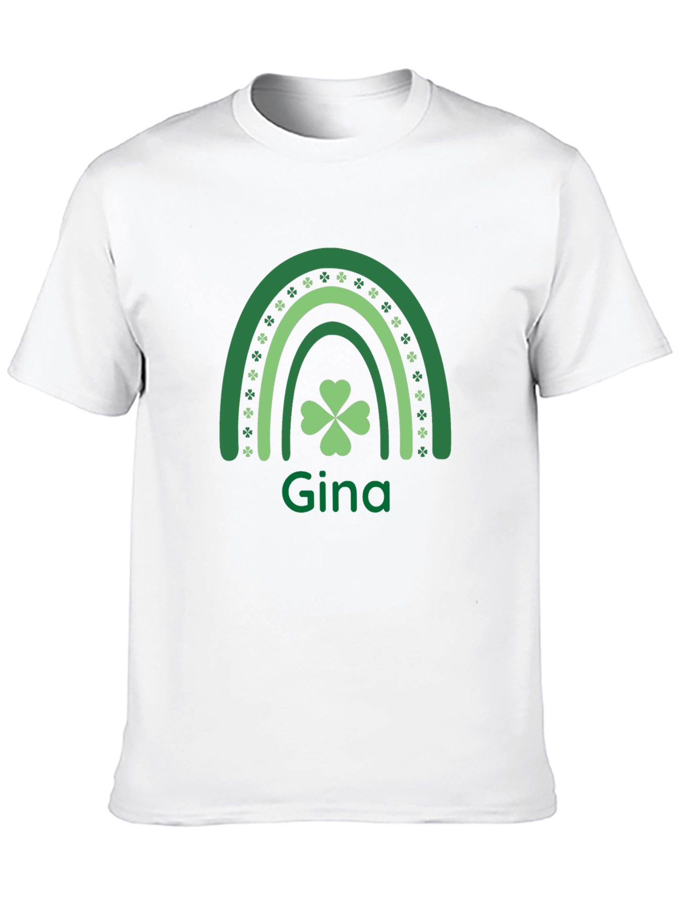 Gina St. Patricks Day Shamrock Rainbow T-Shirt